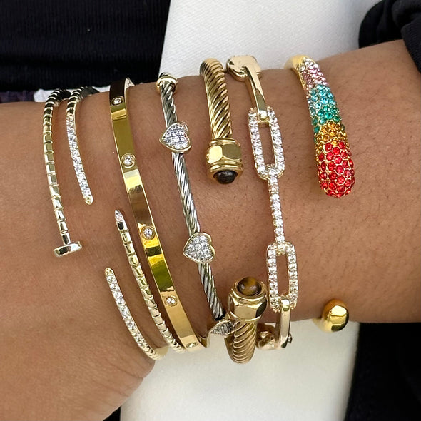 Heart Pave Bracelet