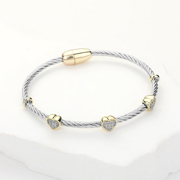 Heart Pave Bracelet