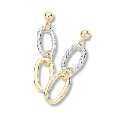 Oval Link Earrings