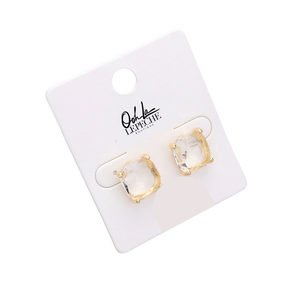 Cushion Stud Earrings