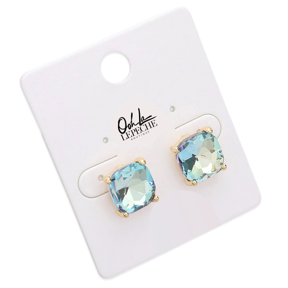 Cushion Stud Earrings