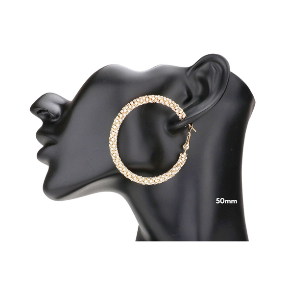 Rhinestone Hoops