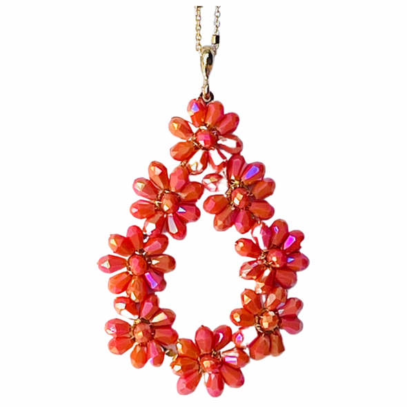 Flower Drop Necklace