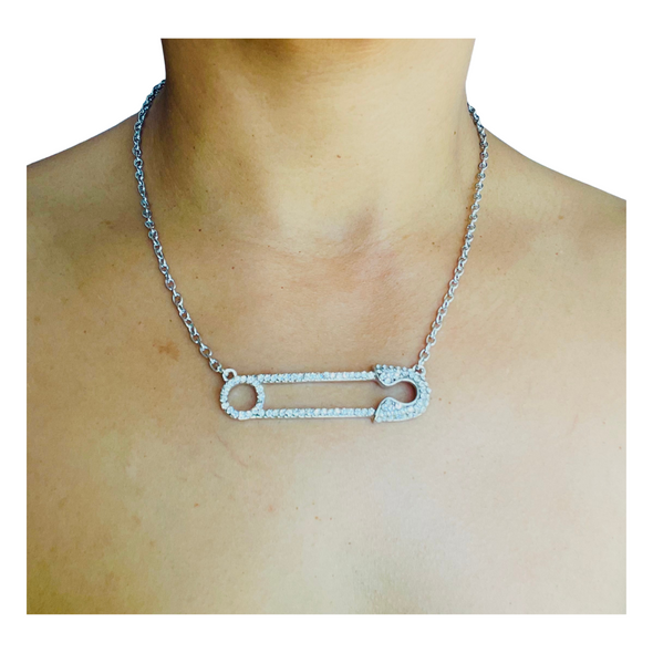 Safety Pin Necklace