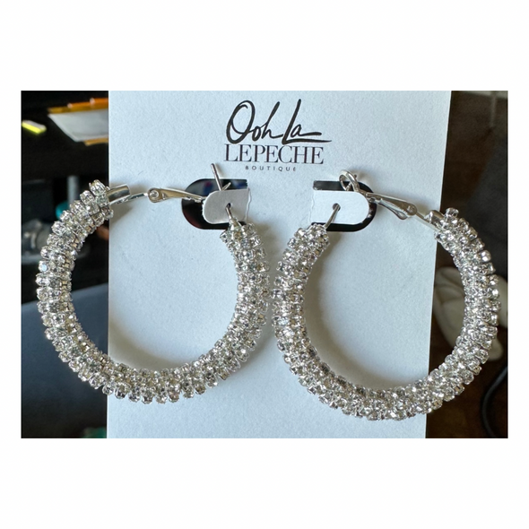 Rhinestone Hoops